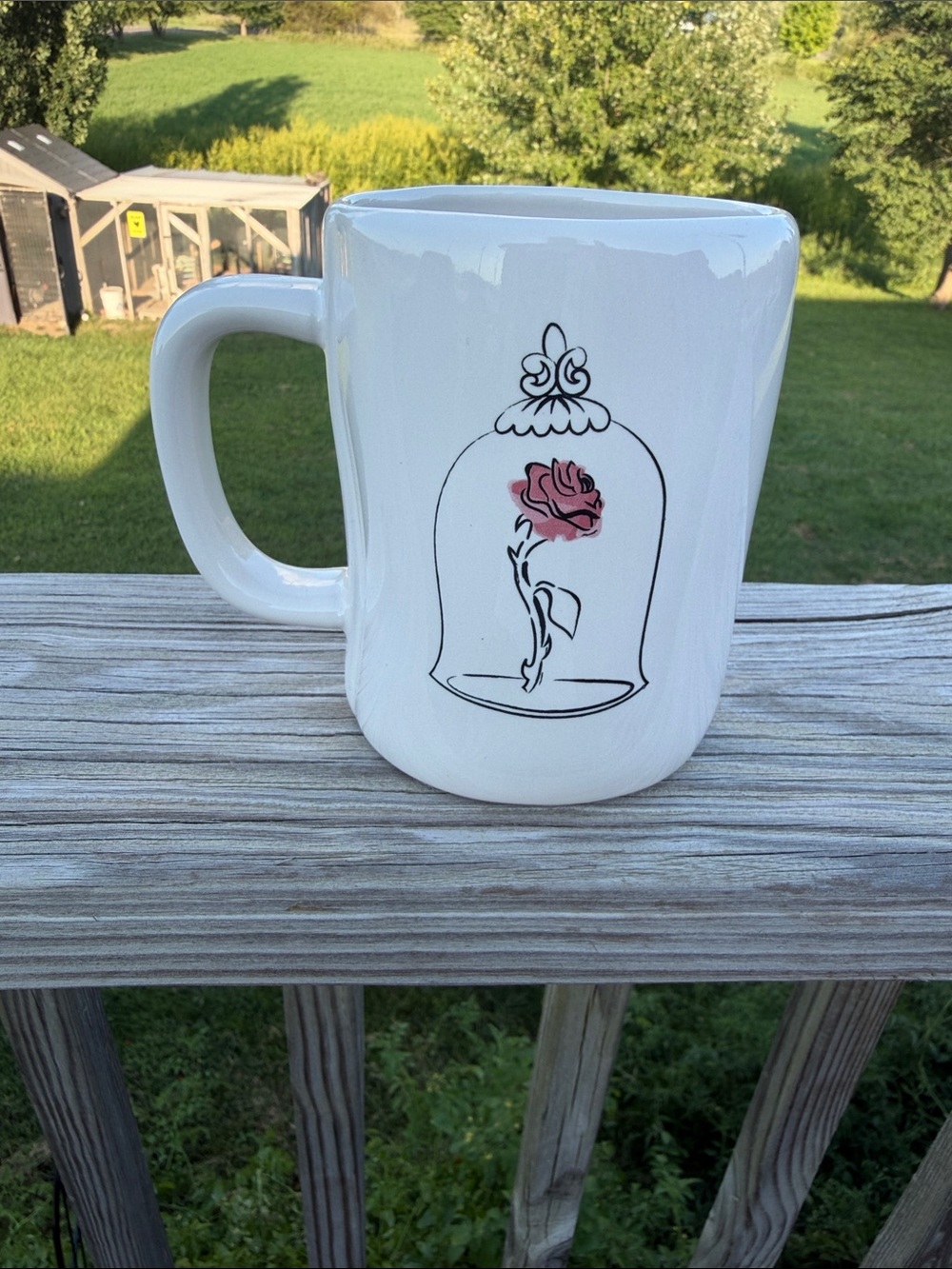 Rae Dunn Disney Beauty and the Beast Mug
